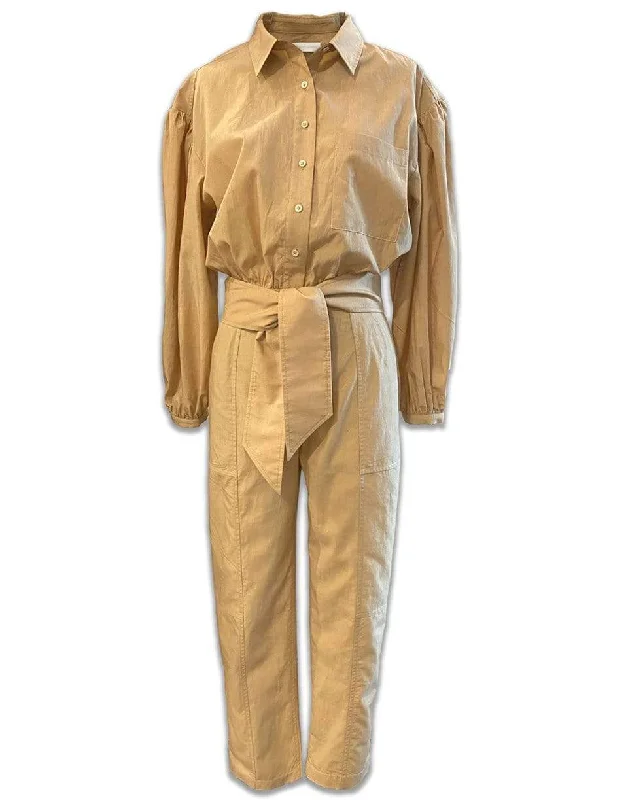 Franki Long Sleeve Tie Jumpsuit