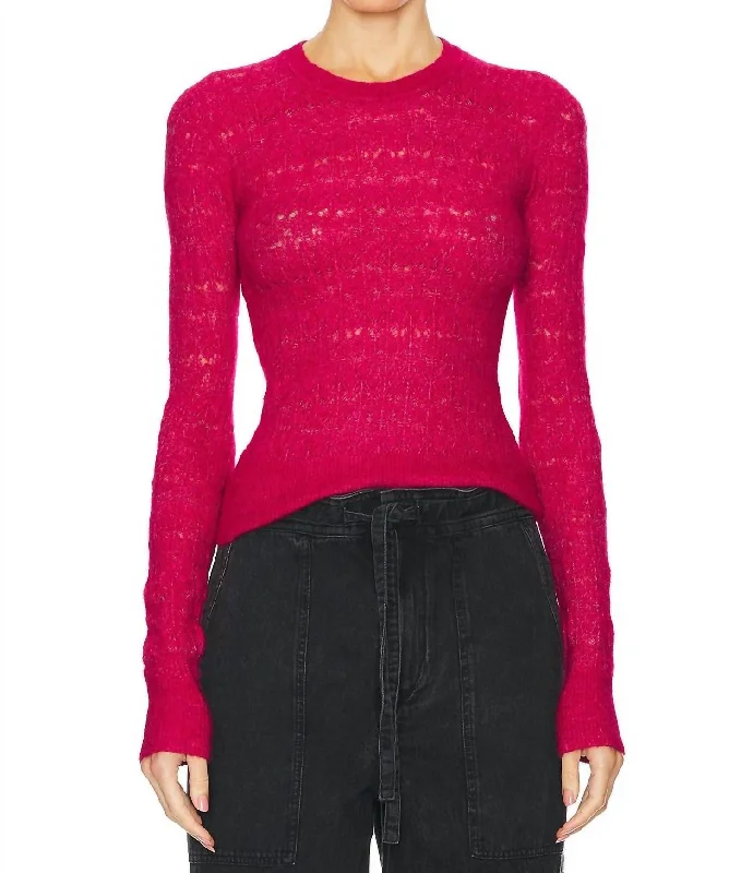 Acia Sweater In Raspberry