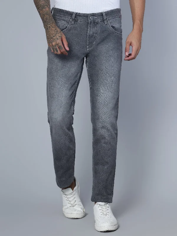 Men's Ultra Narrow fit Heavy Fade Grey  Jeans