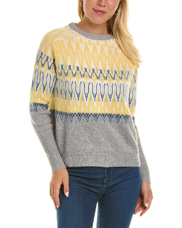 Forte Cashmere Cozy Nordic Crewneck Cashmere Sweater