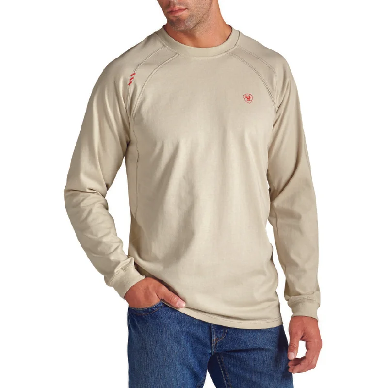 Ariat FR Men's Flame Resistant Sand Crew Neck T-Shirt 10012254