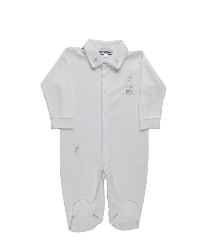 Baby Bunny Boy Play Pima Open Front Jumpsuit