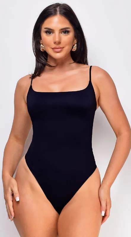 Donata Basic Shaping Bodysuit - Black