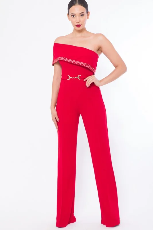 Off Shoulder Fashion Jumpsuit